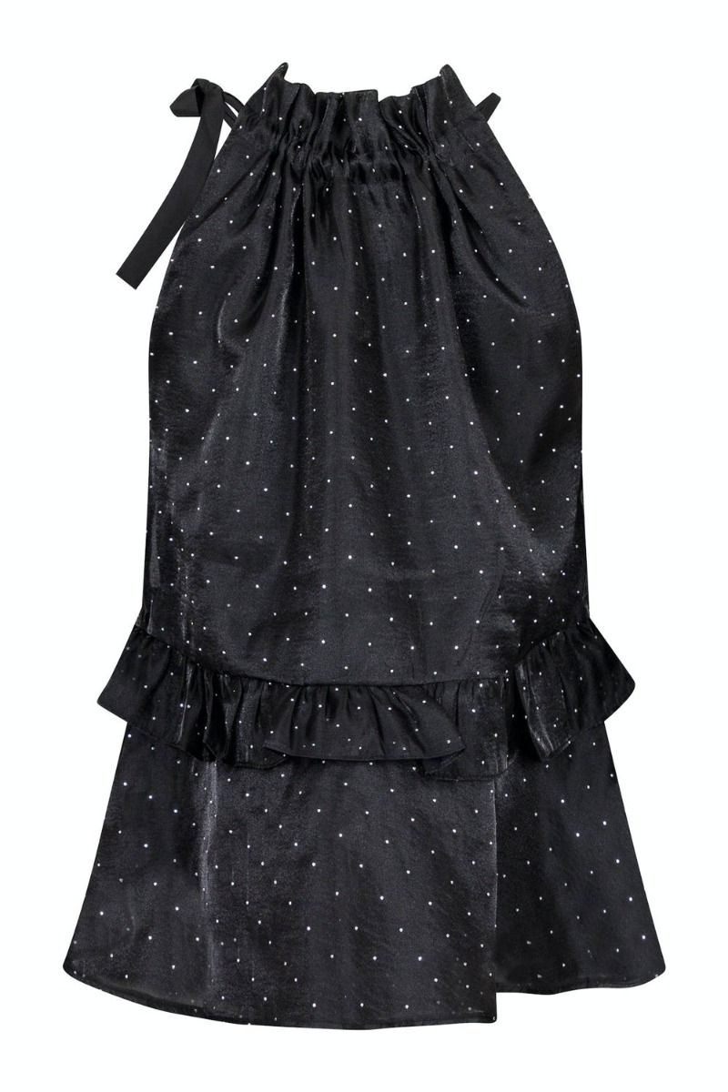 Neo Noir - Top - Margy Bedazzled Top - Black