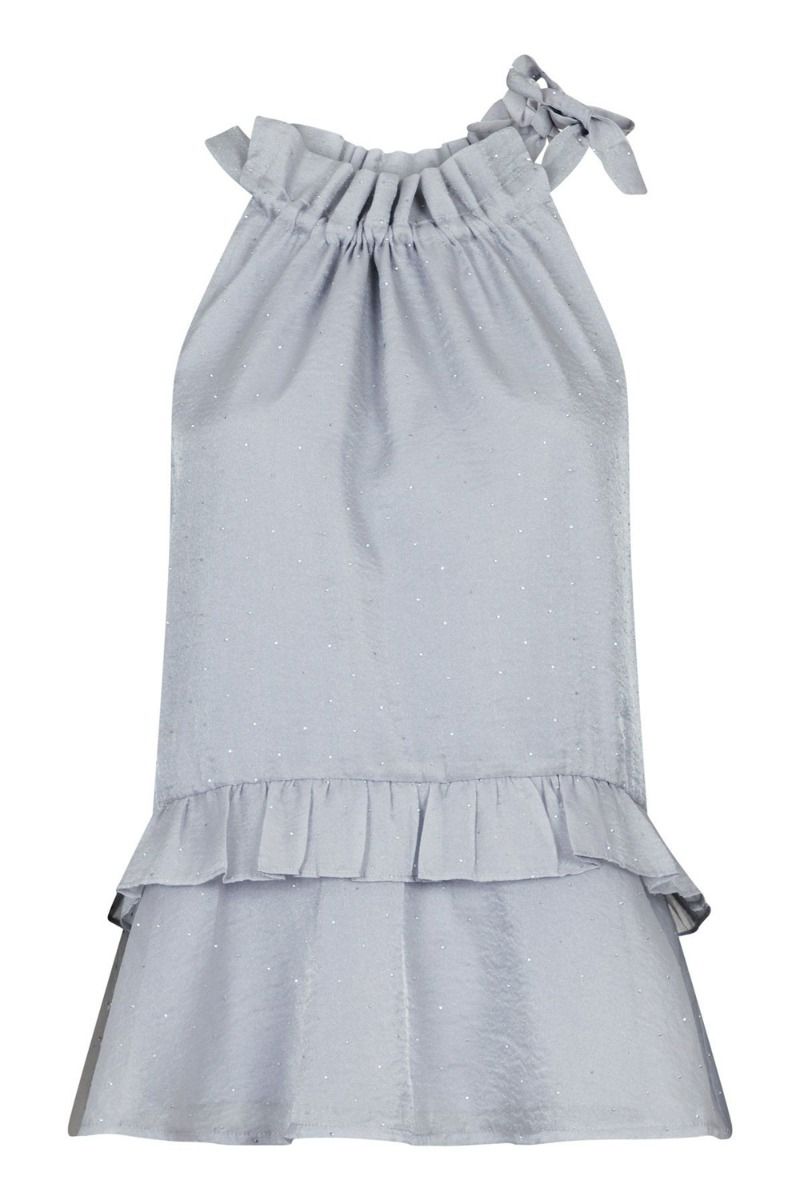 Neo Noir - Top - Margy Bedazzled Top - Grey