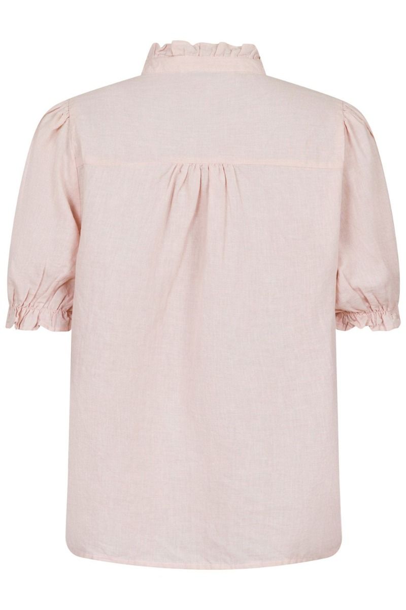 Neo Noir - Top - Odesa Linen Blouse - Rose Smoke
