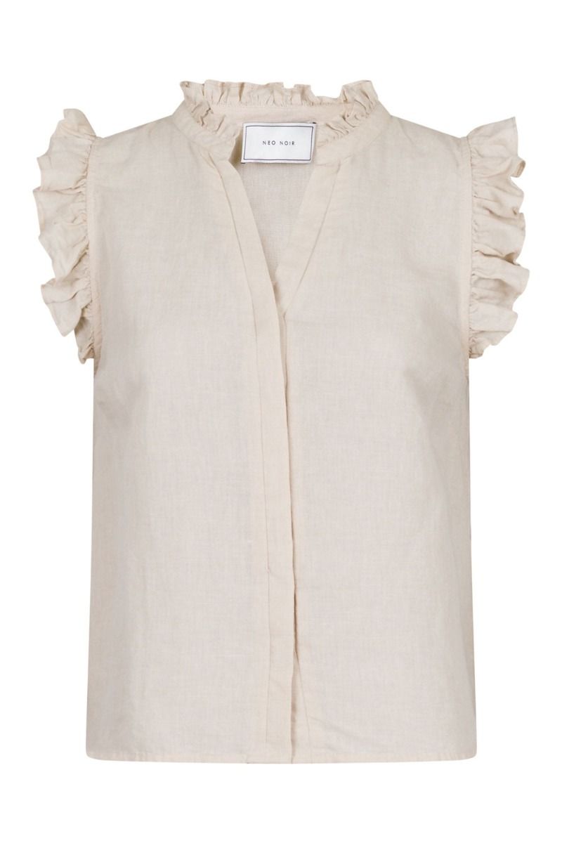 Neo Noir - Top - Siona Linen Top - Sand