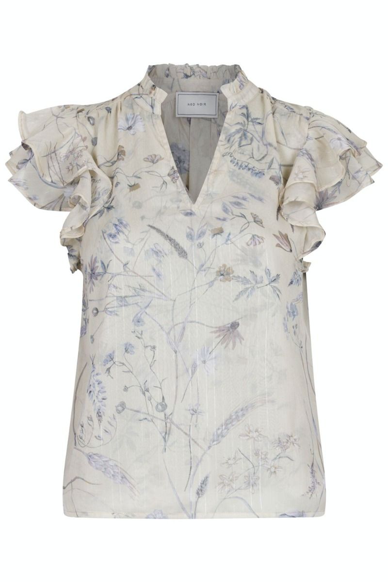 Neo Noir - Top - Stella Harvest Bloom Blouse - Light Yellow