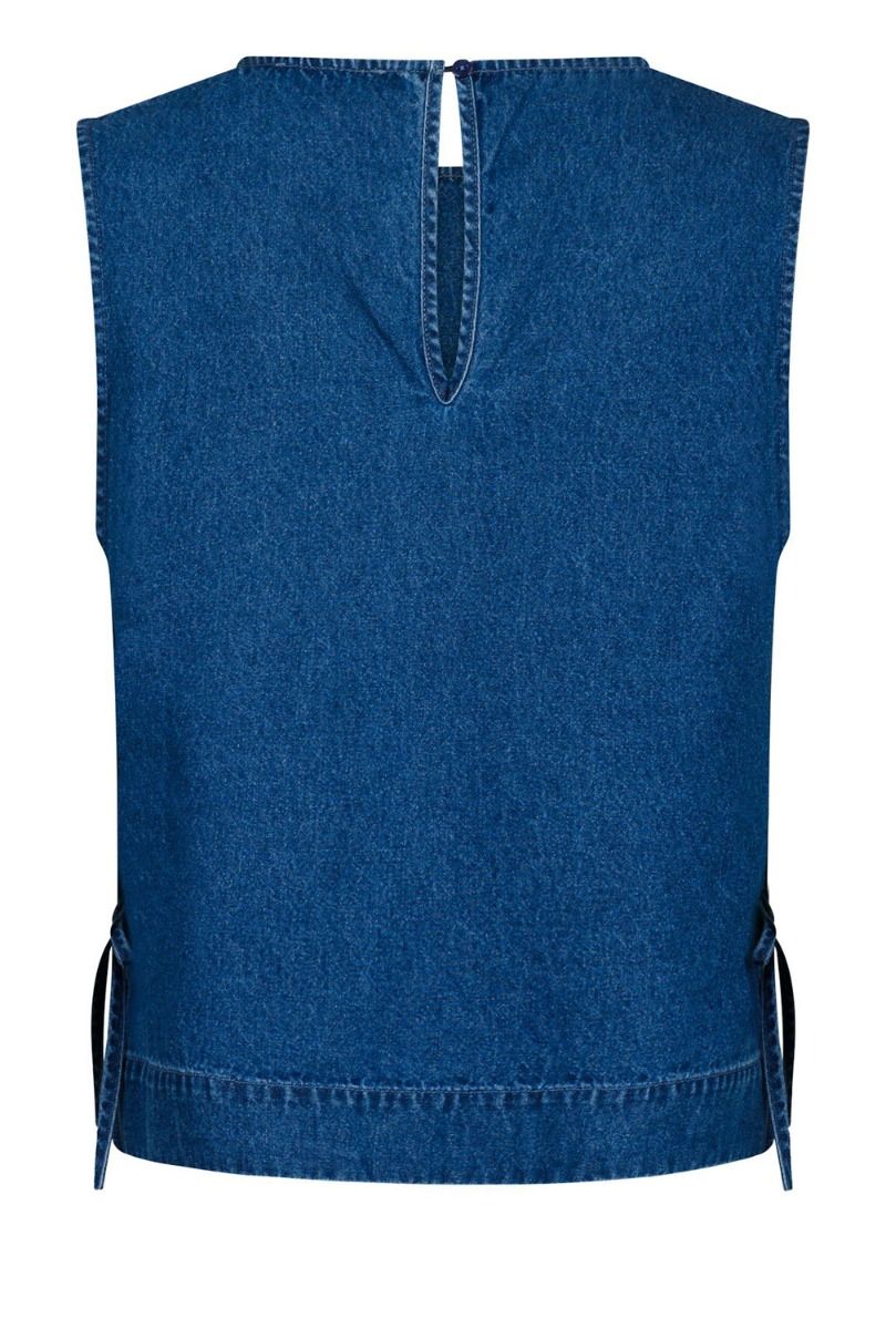 Neo Noir - Top - Svetlana Denim Top - Blue