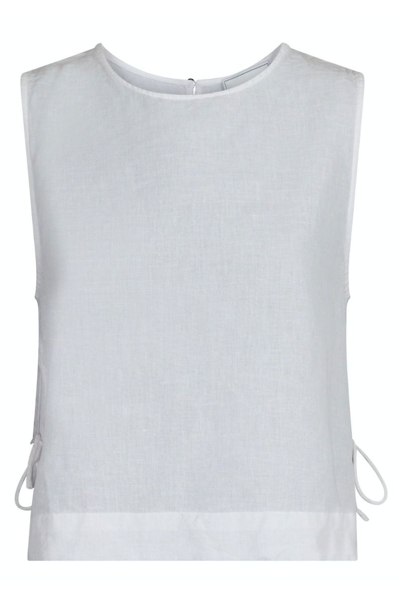 Neo Noir - Top - Svetlana Linen Top - White