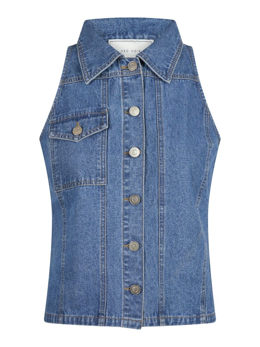 Neo Noir - Top - Sylvie Denim Top - Blue