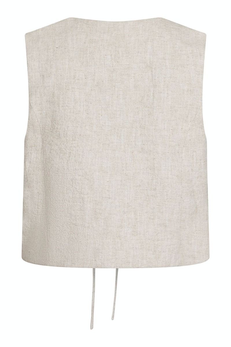 Neo Noir - Top - Varsa Ramie Waistcoat - Natural 