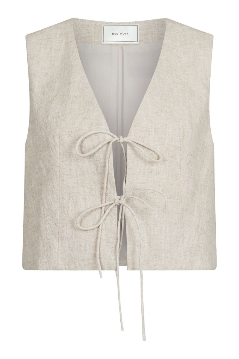 Neo Noir - Top - Varsa Ramie Waistcoat - Natural 