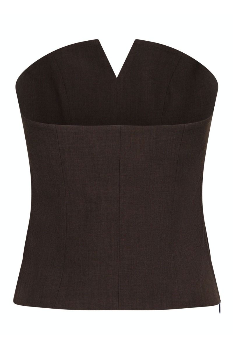 Neo Noir - Top - Yasmine Melange Top - Mocca Melange 