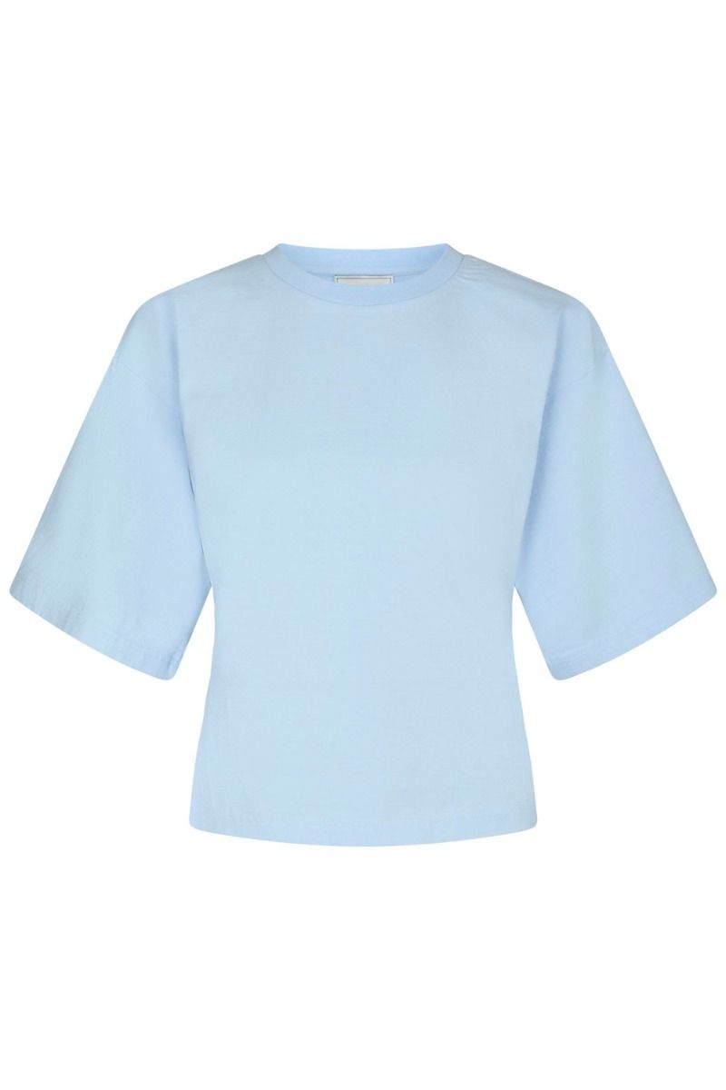 Neo Noir - T-shirt - Asha Boxy Tee - Light Blue