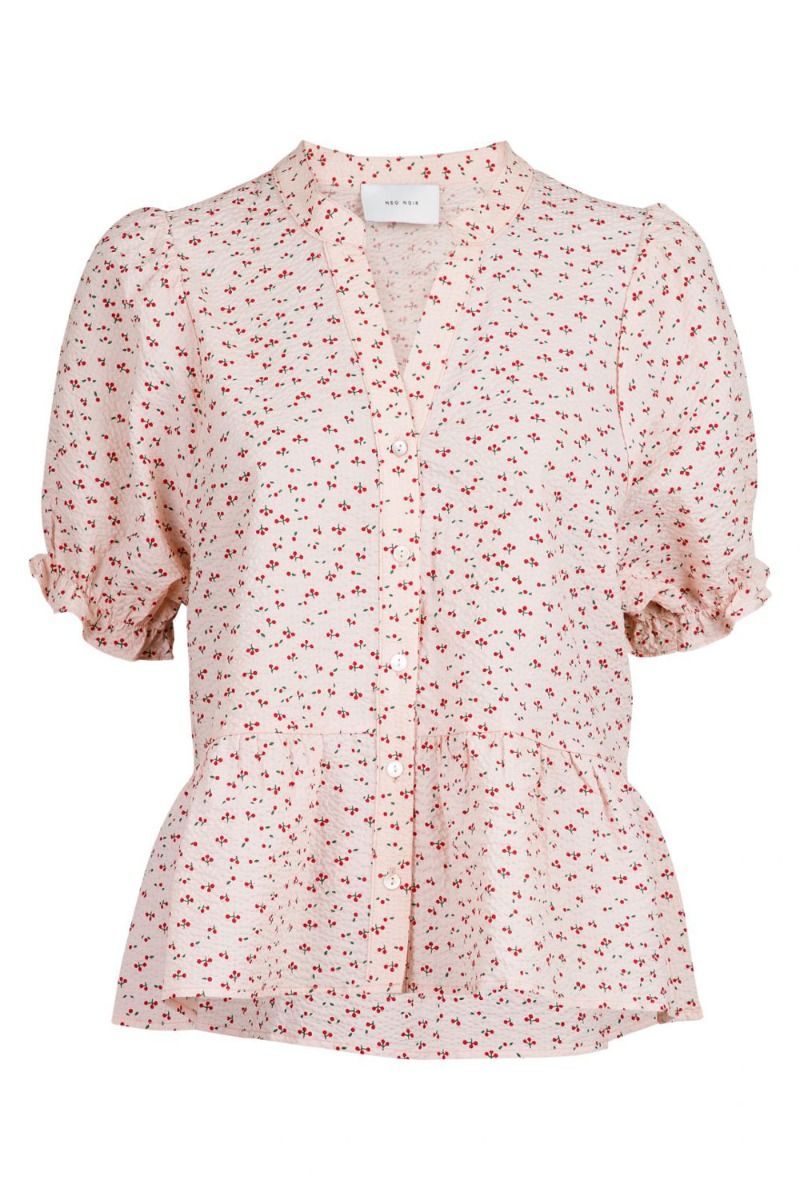 Neo Noir - T-shirt - Savy Mini Cherry Tee - Light pink