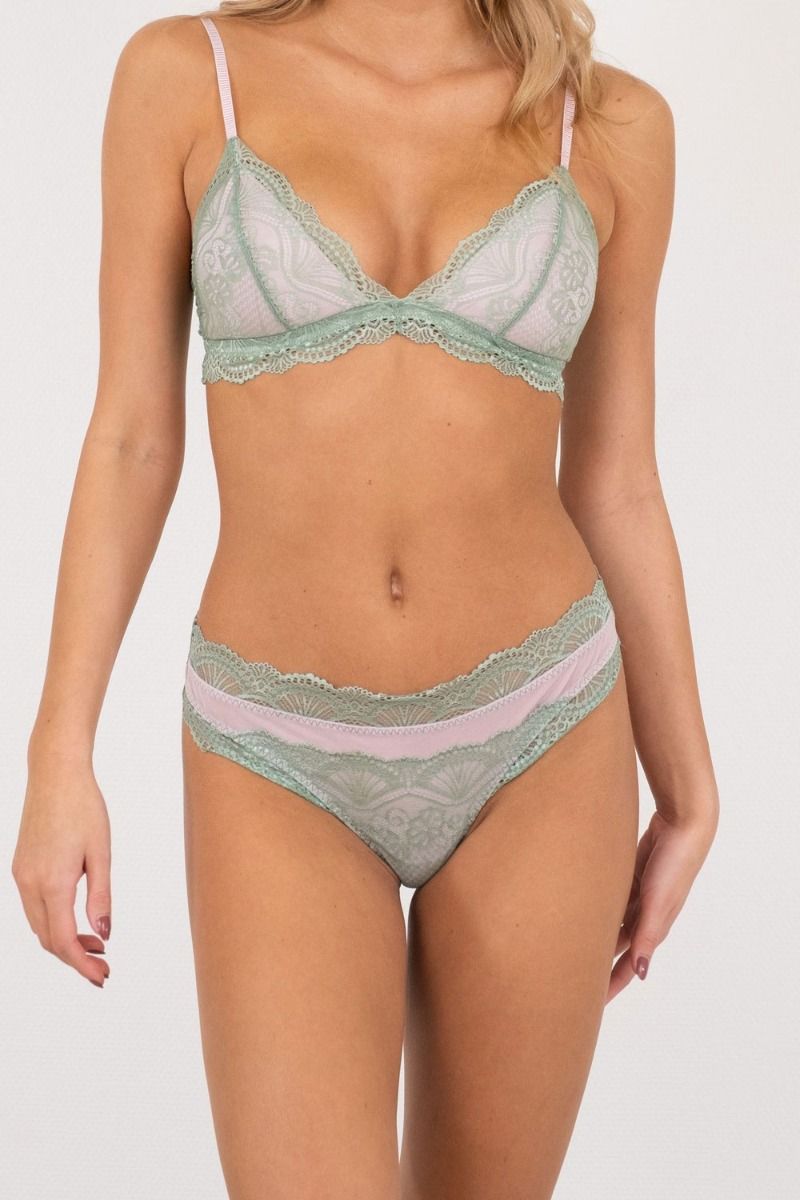 Neo Noir - Undertøj - Skin Berry String - Soft Green