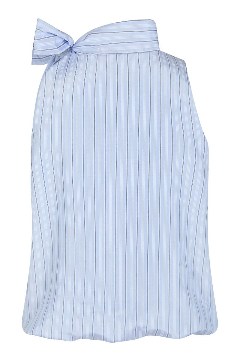 Neo Noir - Top - Veda Stripe Top - Light Blue