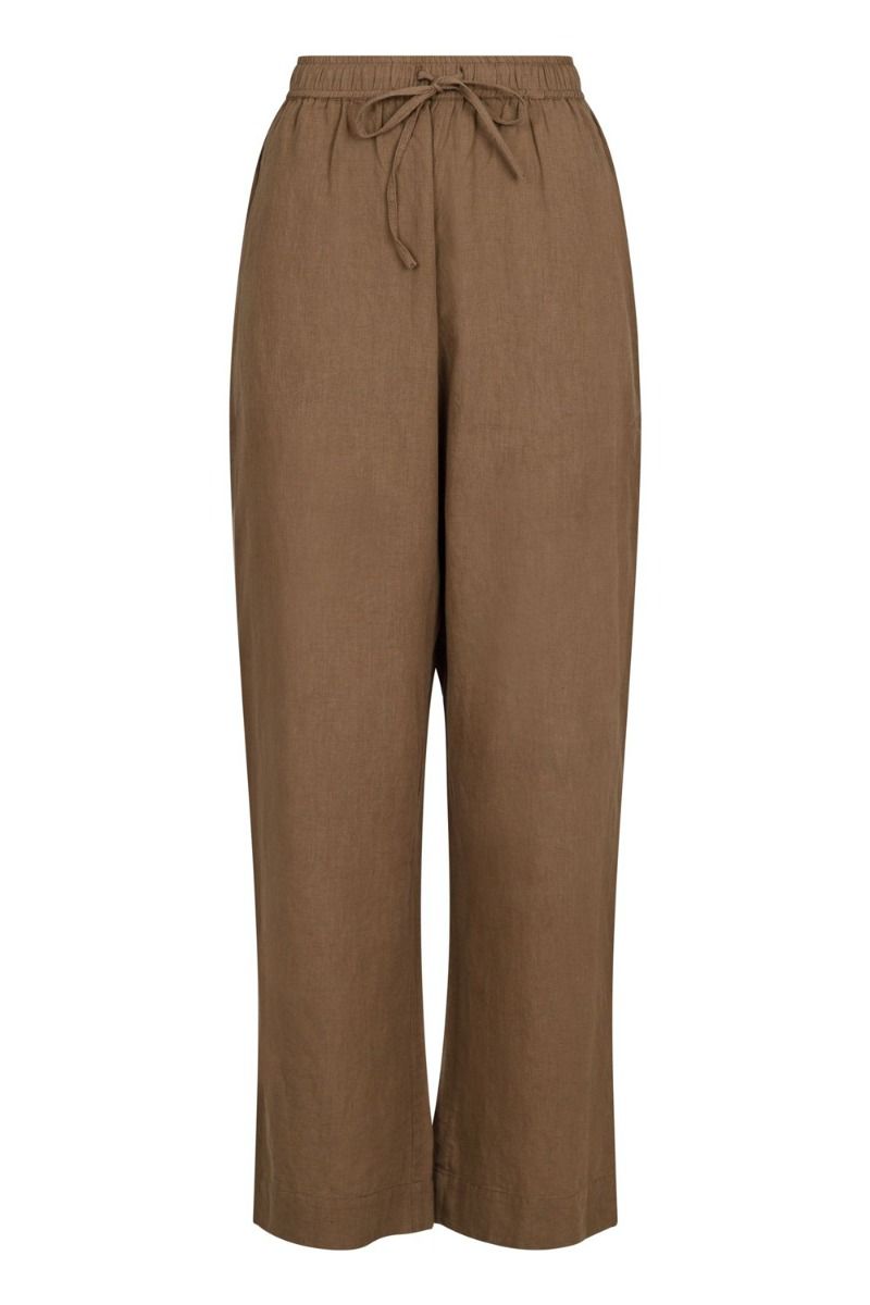 Neo Noir - Bukser - Sonar Linen Pants - Dusty Brown