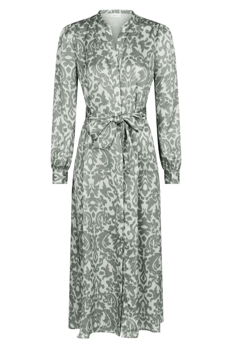 Neo Noir - Kjole - Cilian Flower Blur Dress - Dusty Army