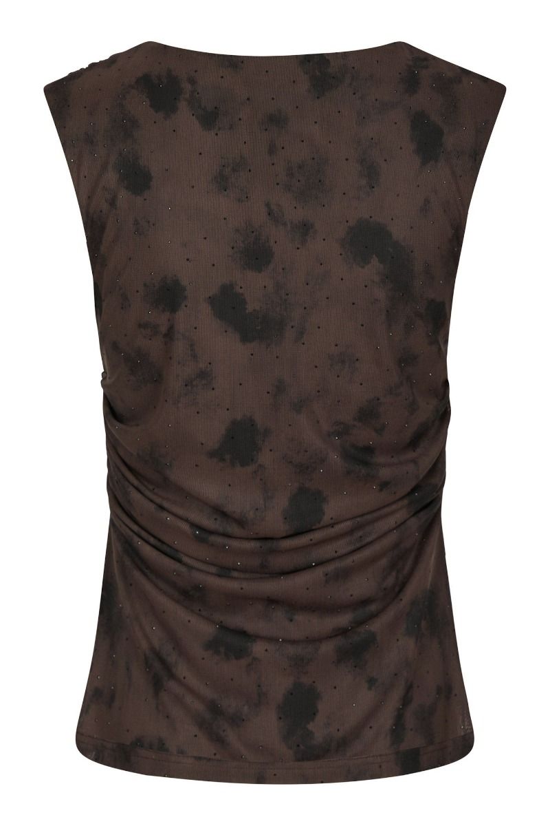 Neo Noir - Top - Liblana Mesh Stone Top - Brown