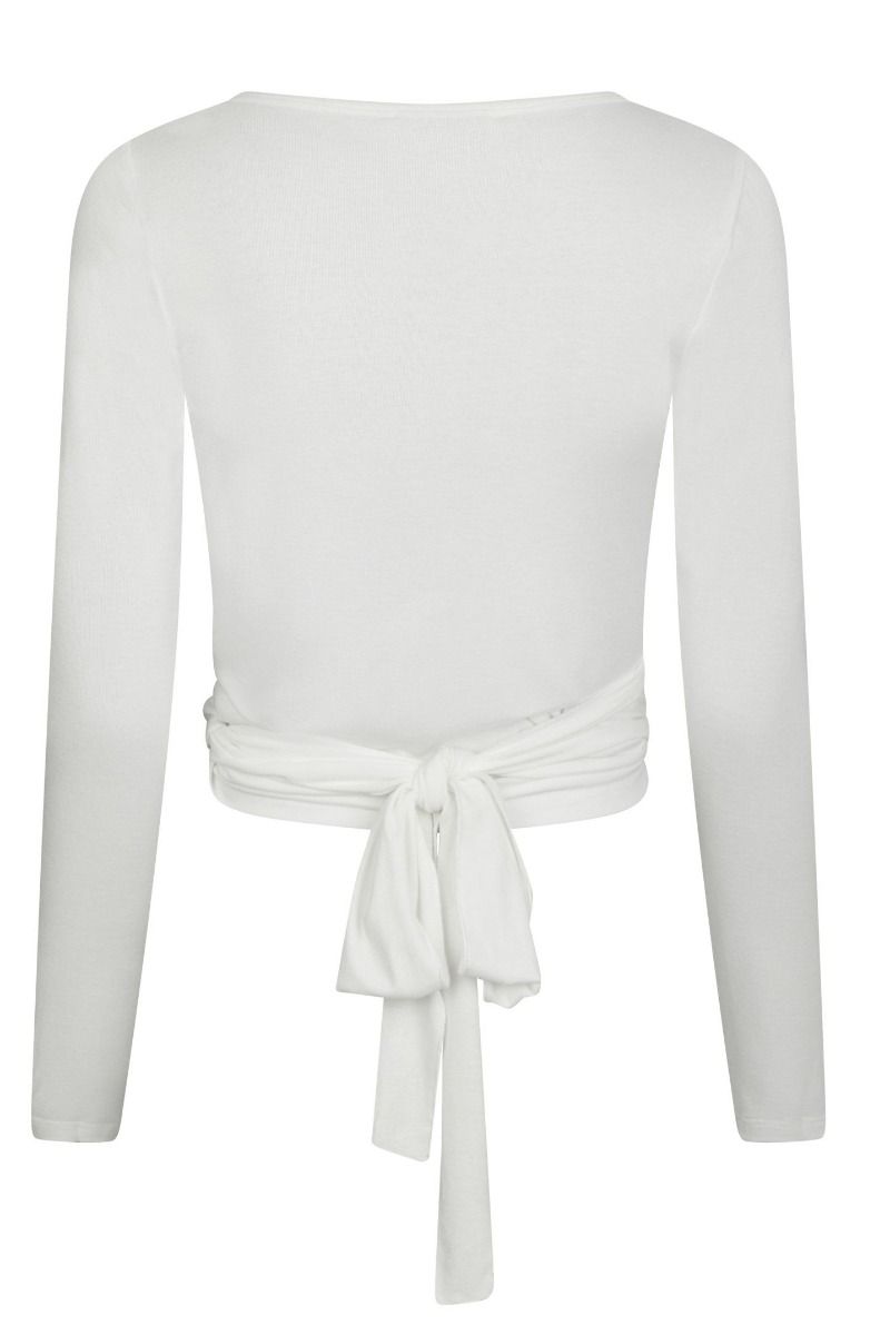Neo Noir - Bluse - Nia Jersey Wrap Blouse - White