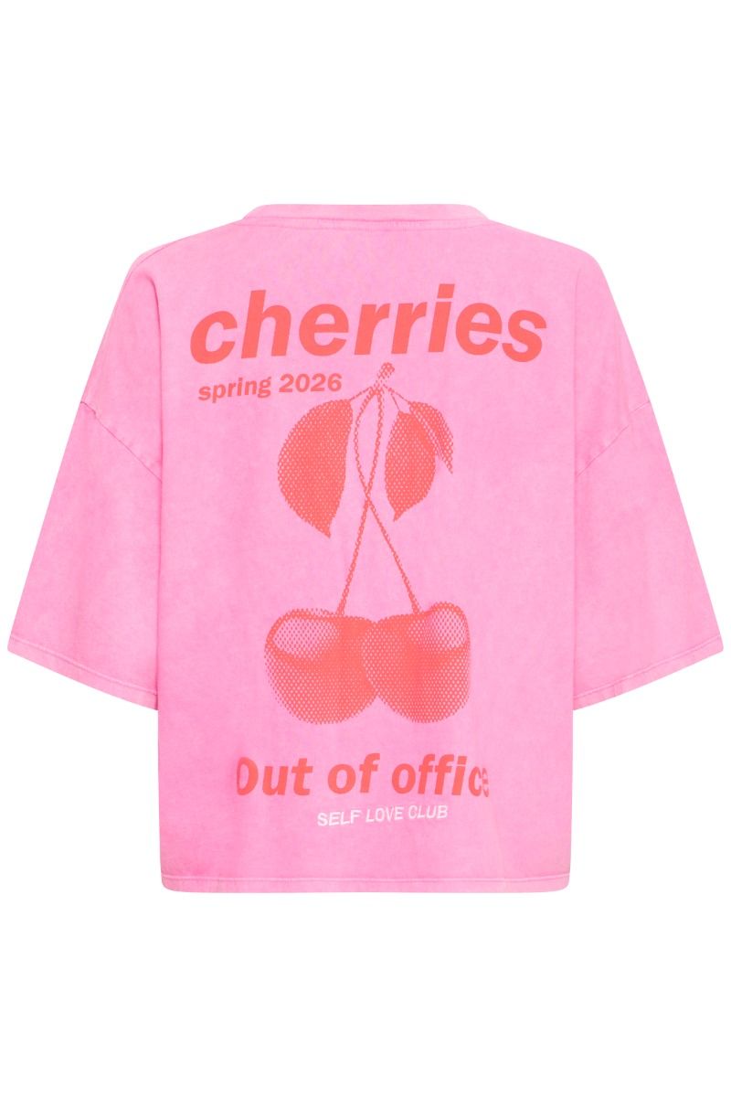 Ichi - T-shirt - IH Nica SS3 - Wild Orchid/Fiery Red