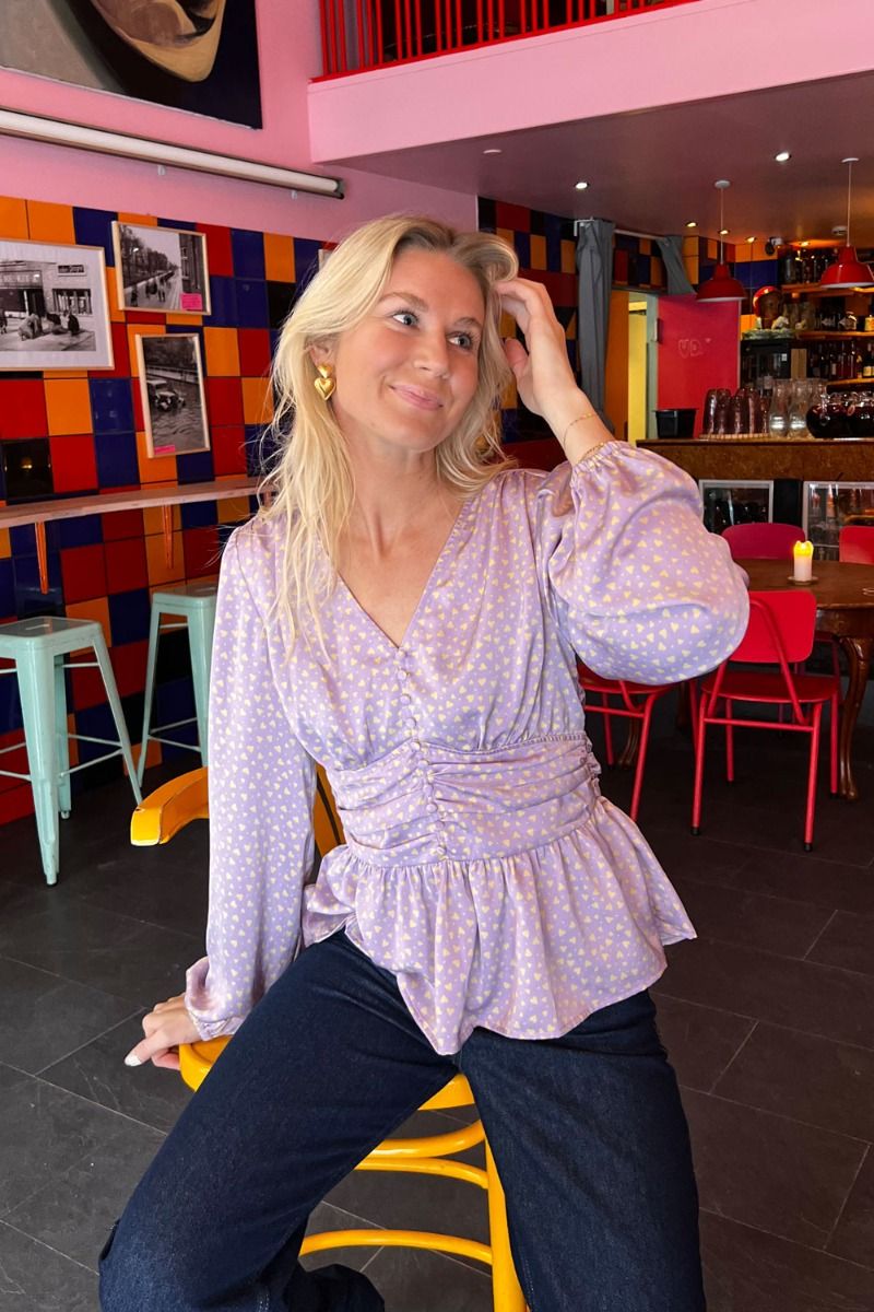 Noella - Bluse - Ryder Patty Blouse - Lavender Heart