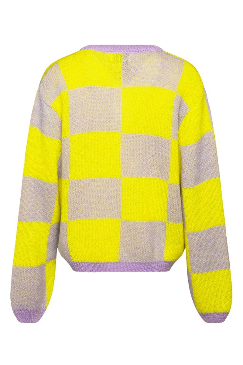 Noella - Cardigan - Kiana Knit Cardigan - Lilac/Yellow Mix