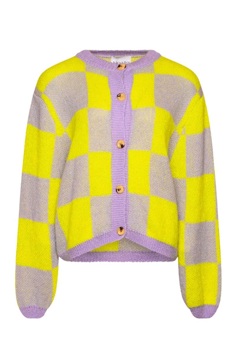 Noella - Cardigan - Kiana Knit Cardigan - Lilac/Yellow Mix