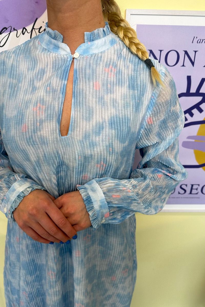 Noella - Kjole - Mae Short Dress - Blurry Blue