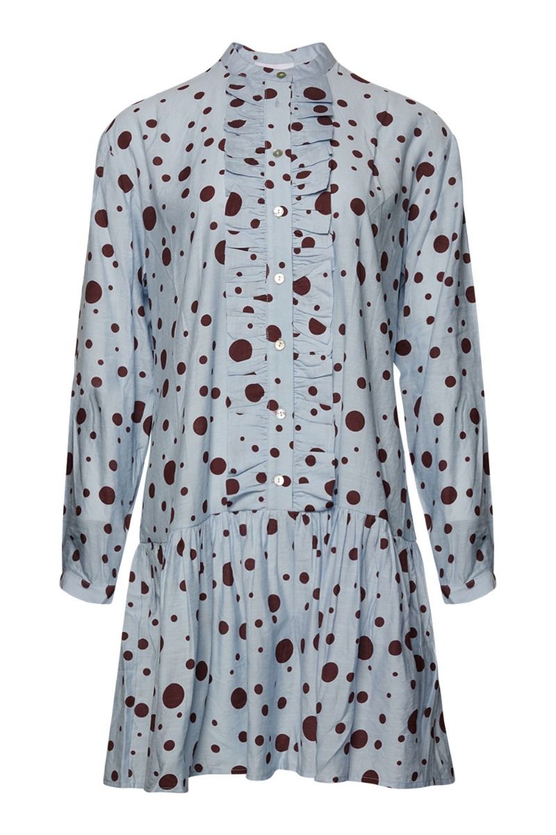 Noella - Kjole - Nia Frill Dress - Light Blue