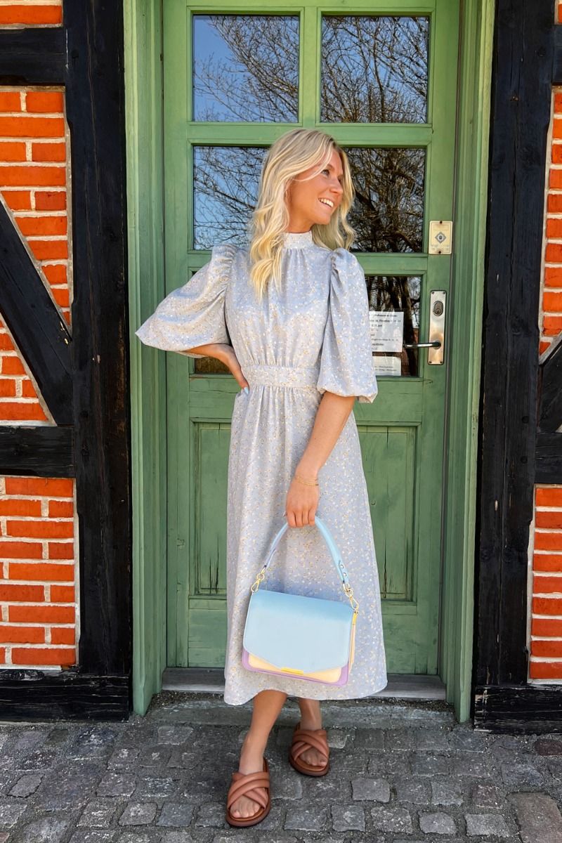 Noella - Kjole - Paris Long Dress - Blue Flower