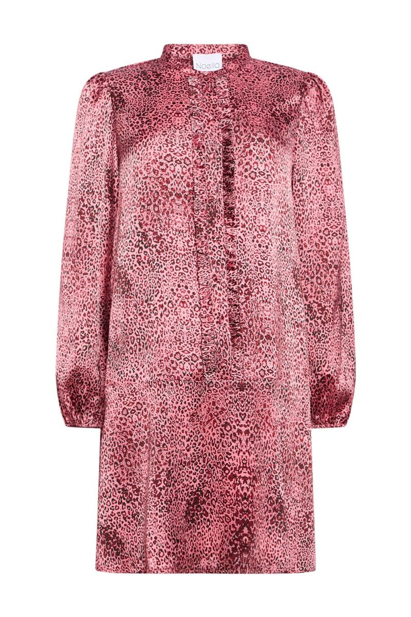 Noella - Kjole - Patty Pastis Ruffle Dress - Fuchsia Leo