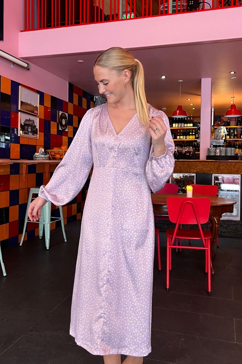 Noella - Kjole - Ryder Long Dress - Lavender Heart