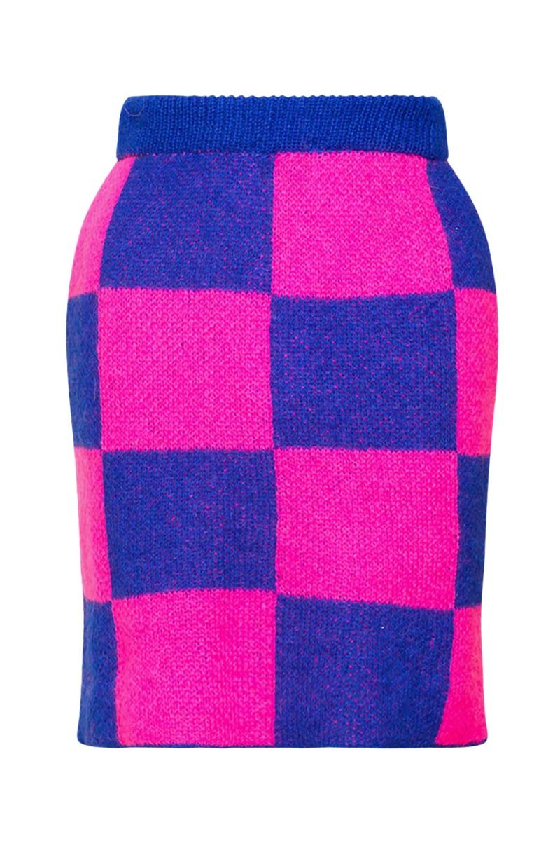 Noella - Nederdel - Kiana Knit Skirt - Pink/Blue Mix