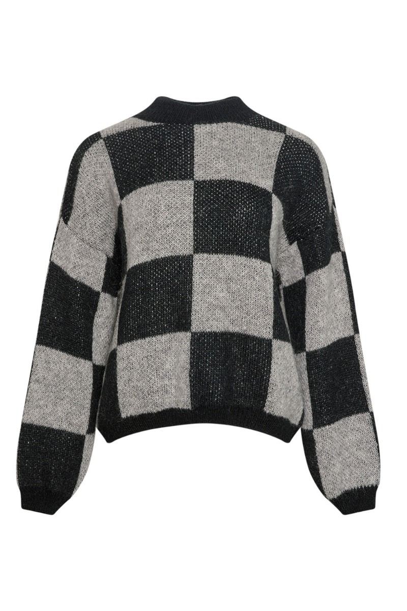 Noella - Strik - Kiana Knit Sweater - Black/Grey