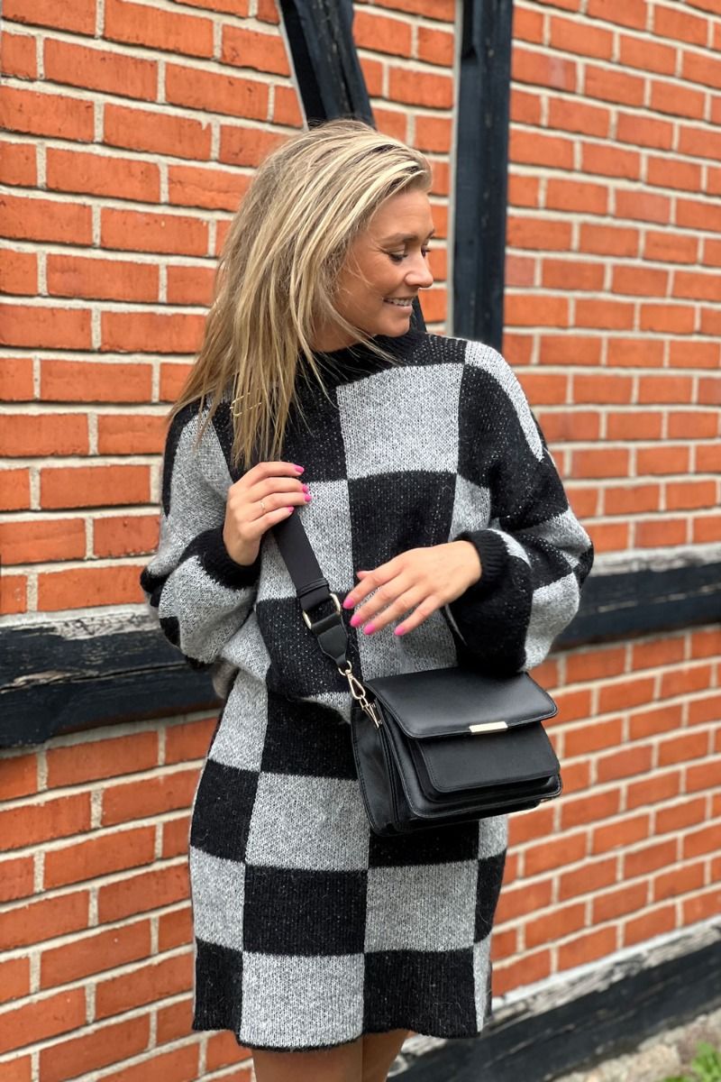 Noella - Strik - Kiana Knit Sweater - Black/Grey