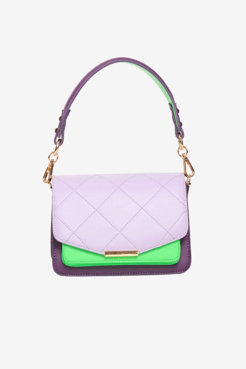 Noella - Taske - Blanca Bag Medium - Purple/Plum/Neon Green
