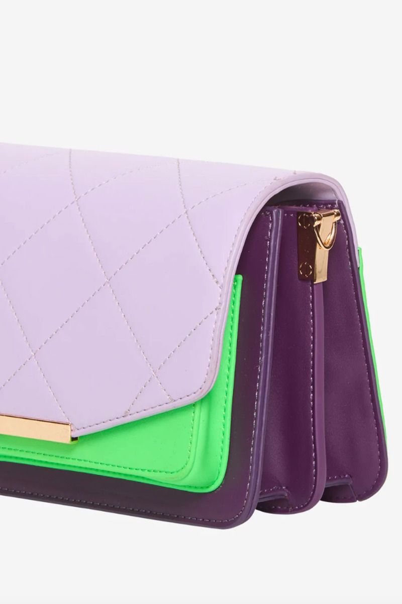 Noella - Taske - Blanca Bag Medium - Purple/Plum/Neon Green