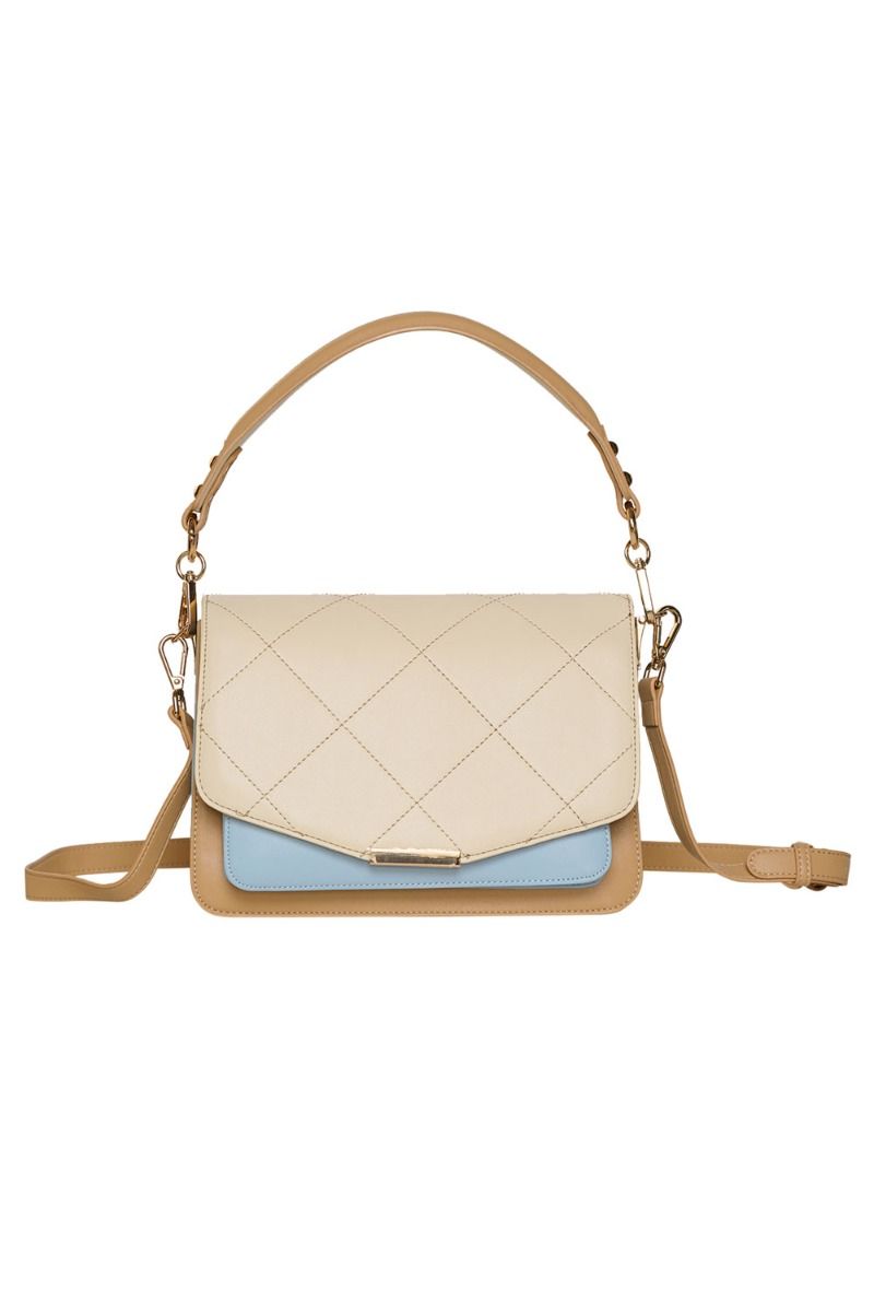 Noella - Taske - Blanca Multi Compartment Bag - Offwhite/Lightblue/Camel 