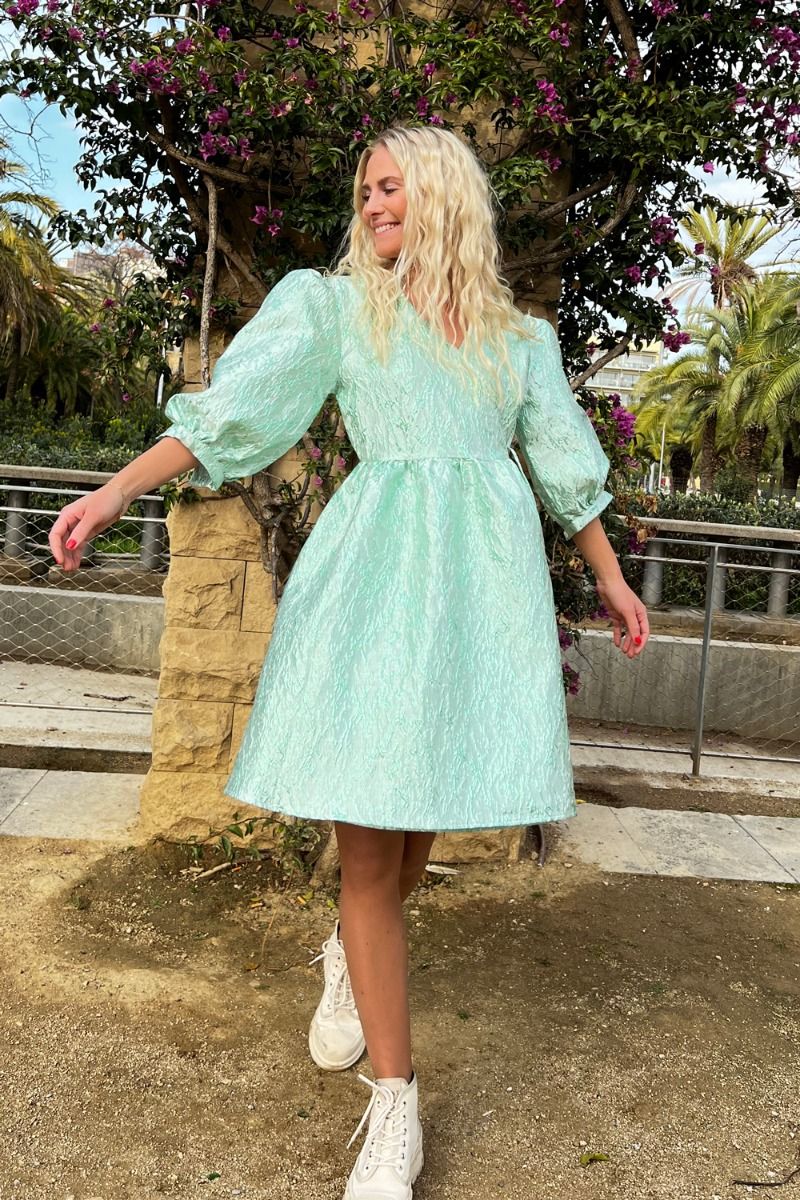 Noella - Kjole - Aida -  Pastel Green 