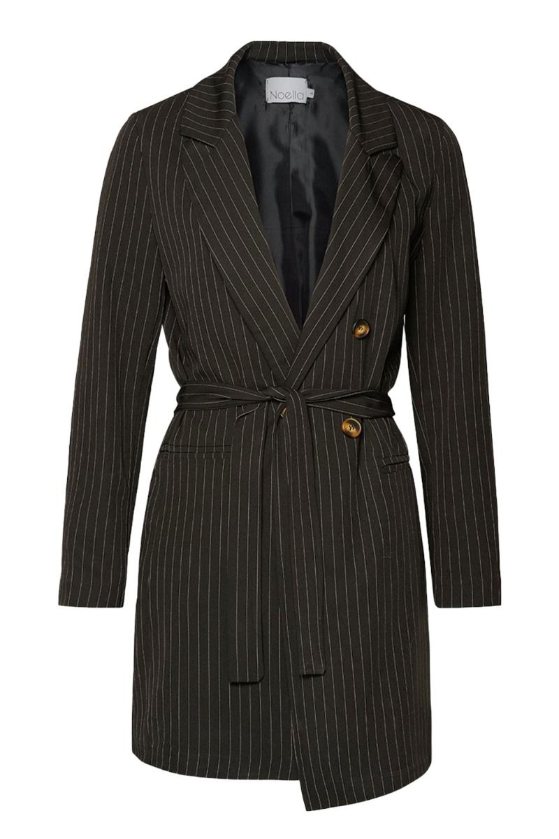 Noella - Blazer - Forte Blazer Dress - Black Pinstripe