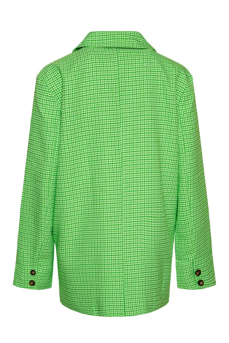 Noella - Blazer - Mille Oversize Blazer - Lime Green Check