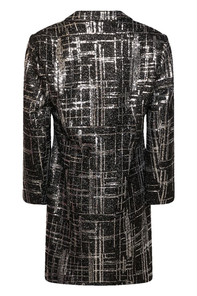 Noella - Blazer - Montana Blazer Dress - Silver/Black