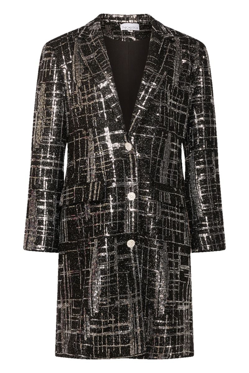 Noella - Blazer - Montana Blazer Dress - Silver/Black