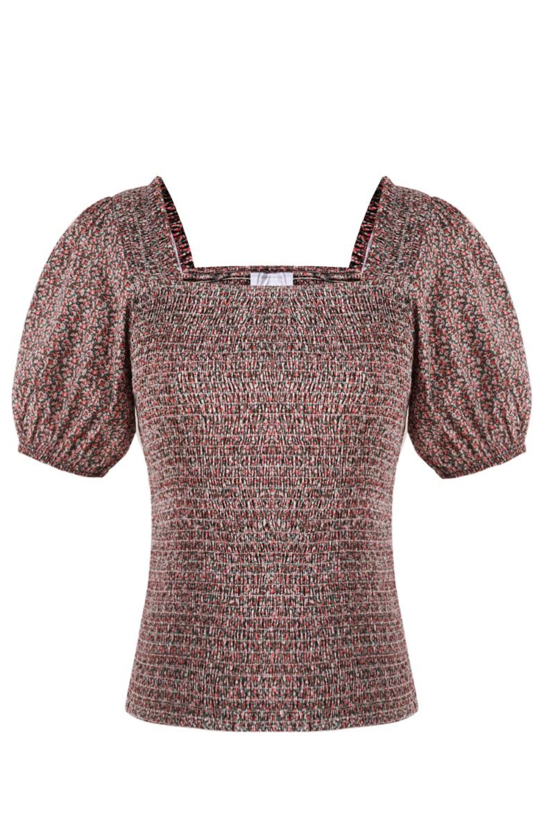 Noella - Bluse - Body Blouse - Pink Flower