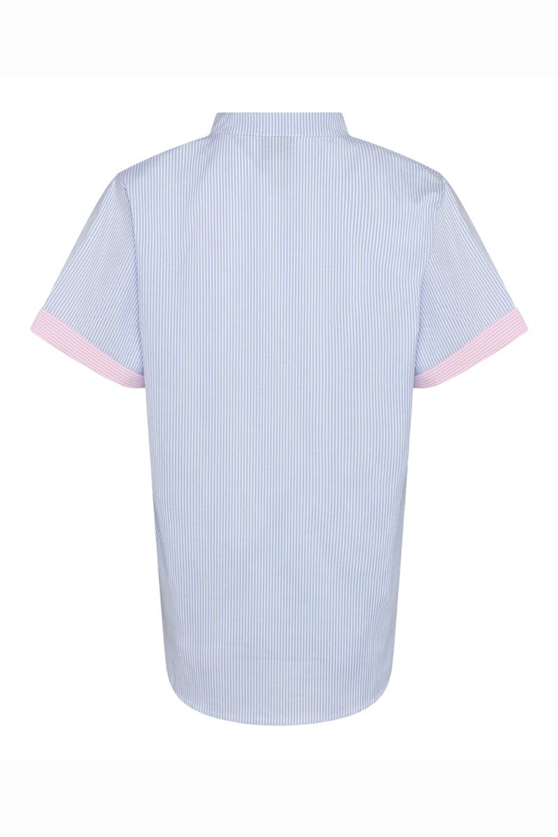 Noella - Skjorte - Ebony Shirt Poplin - Lightblue/Rose Mix