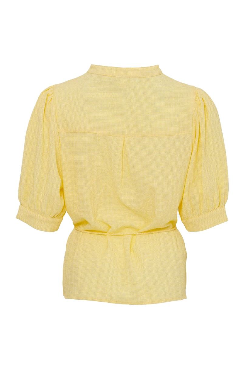Noella - Bluse - Filipa Blouse - Yellow Check
