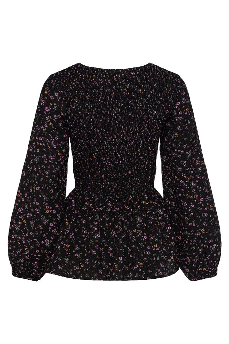 Noella - Bluse - Hazel Blouse - Lilac/Orange Mix