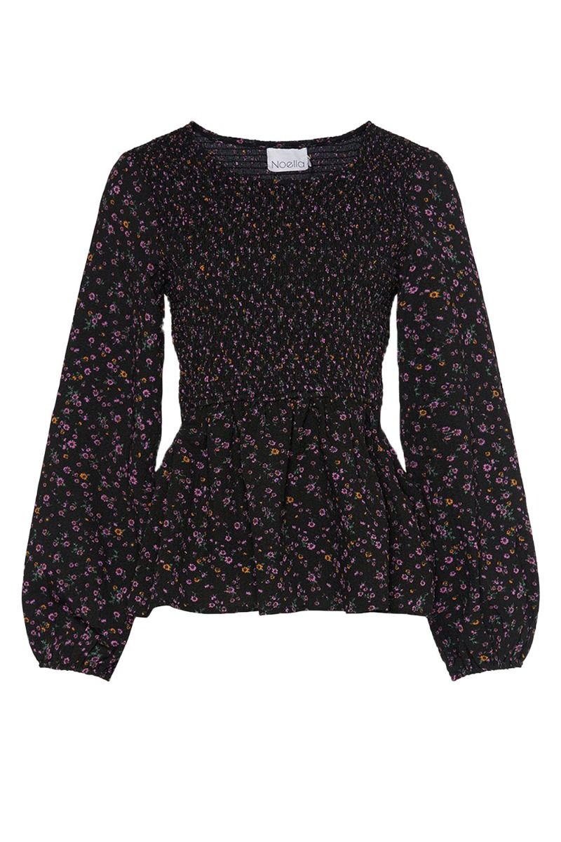 Noella - Bluse - Hazel Blouse - Lilac/Orange Mix