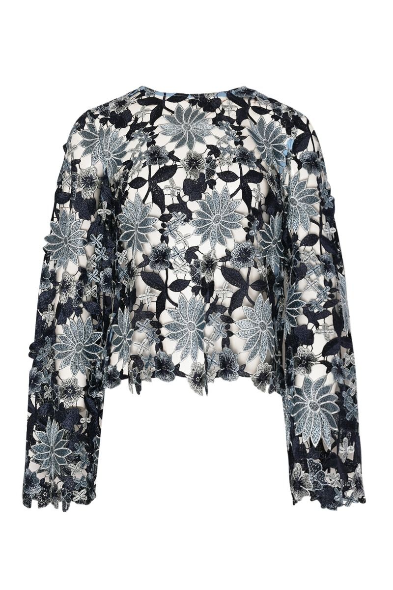 Noella - Bluse - Kezzie Blouse - Dark Blue Mix