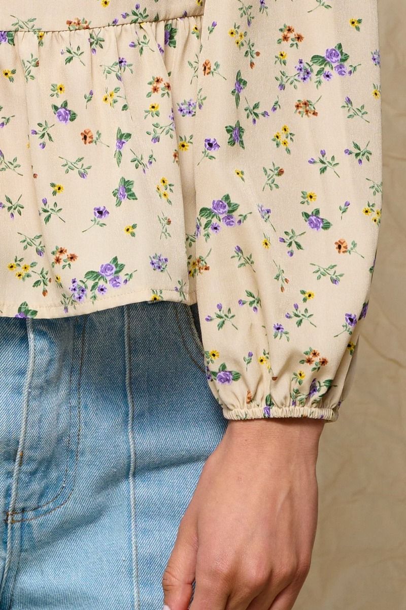 Noella - Bluse - Patty Blouse - White Flower