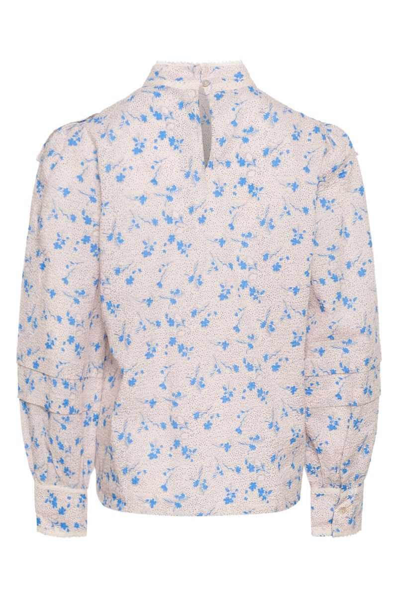 Noella - Bluse - Rina Blouse Flower - Blue Flower