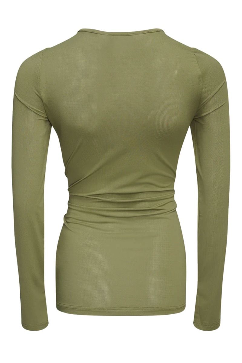 Noella - Bluse - River Lg Sleeve Blouse - Army