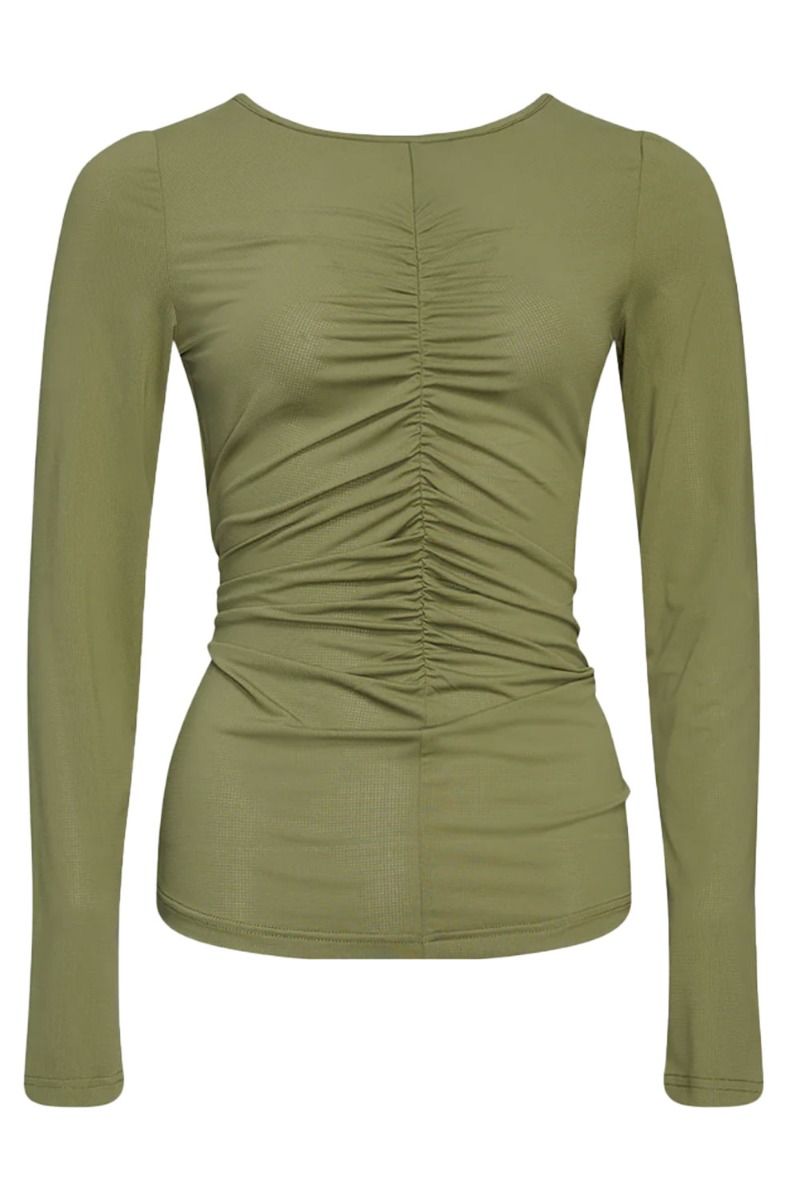 Noella - Bluse - River Lg Sleeve Blouse - Army