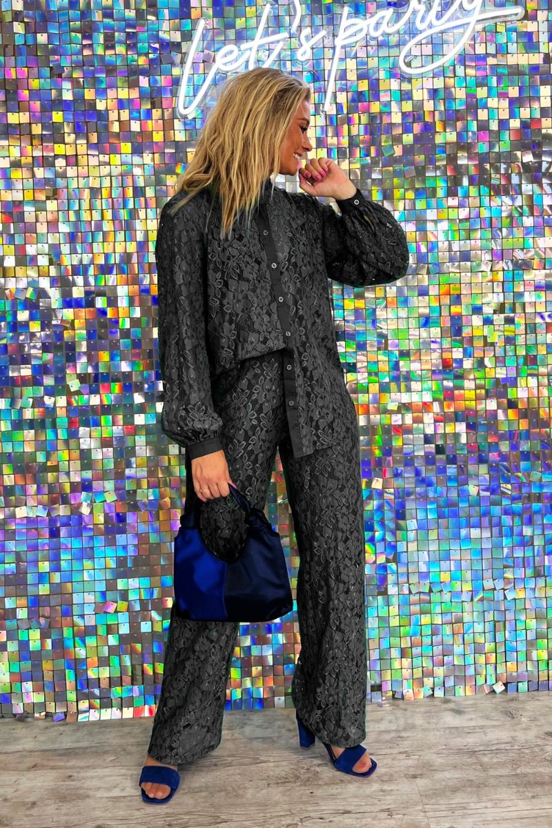 Noella - Bukser - Bristol Lace Pants - Black